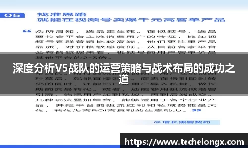 深度分析V5战队的运营策略与战术布局的成功之道